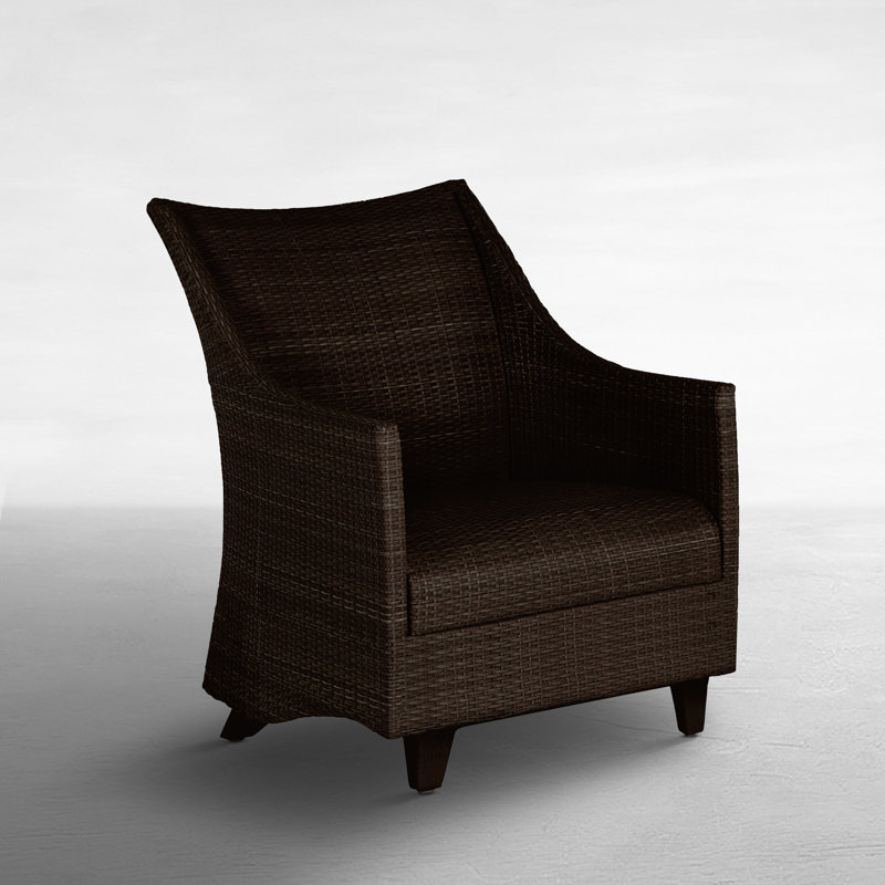 Fauteuil à ressorts tissé Athena Plus - Noyer noir, Noyer noir