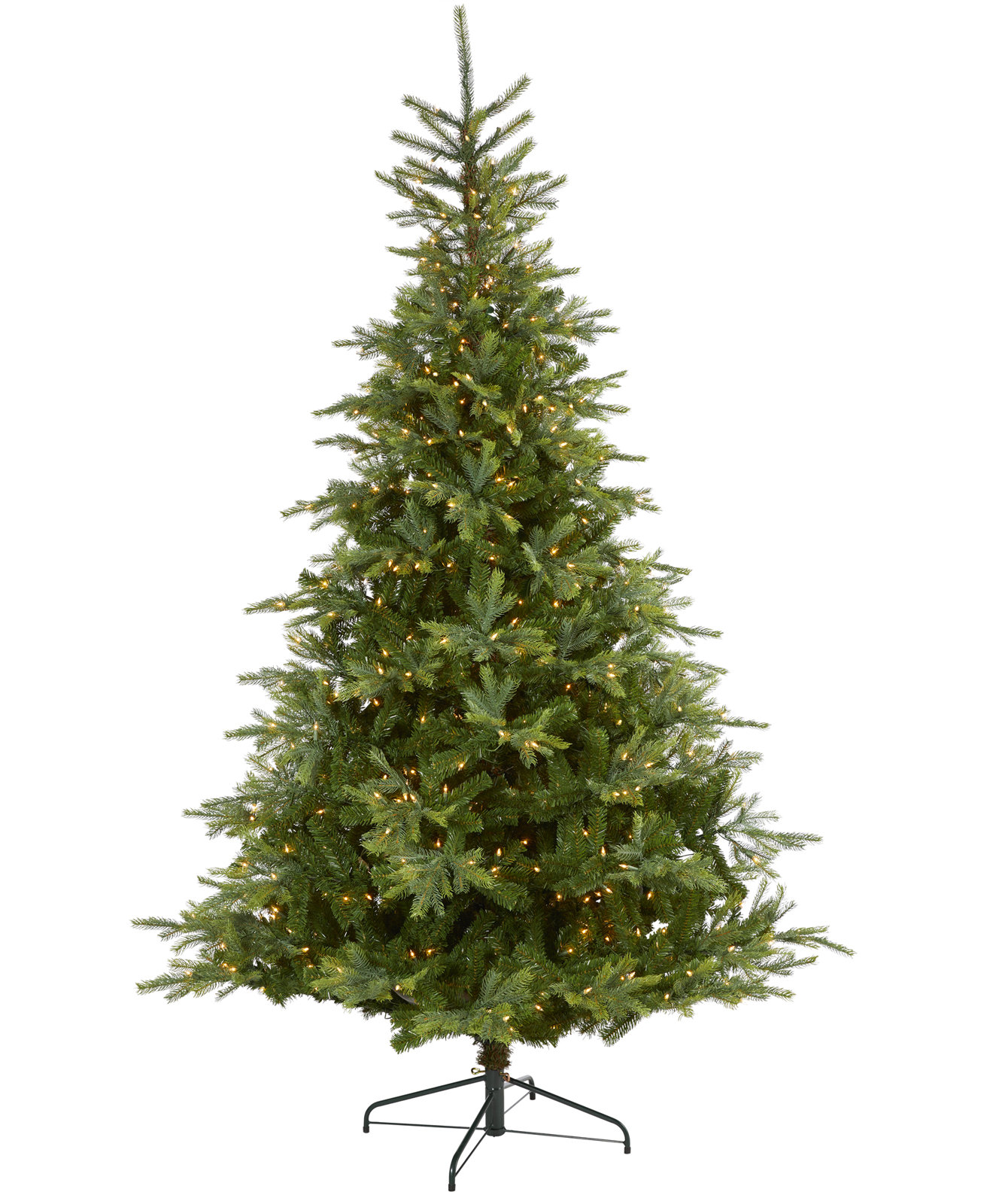 Lighted Artificial Christmas Tree, 8' H