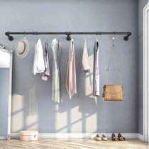Wall Mounted Clothes Rod