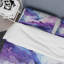 Ensemble de housse de couette mauve et bleu Mystic Melody I - Abstract Collages-101241048