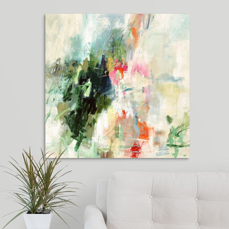 « jealous hearts », peinture sur toile, Toile tendue, H 30 po x l 30 po x P 1,25 po