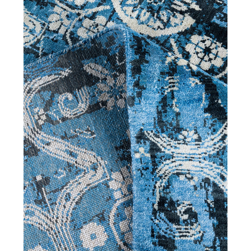 Overdyed One-of-a-Kind 8' 3" X 9' 10" Hand Knotted Area Rug