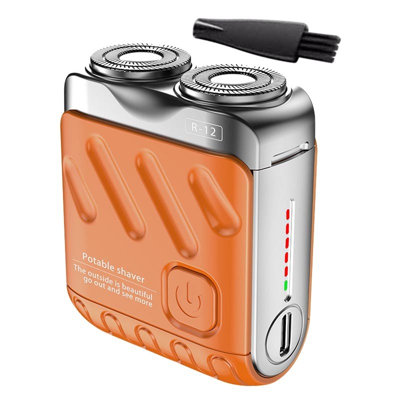 Electric shavering Beard Shaver Mini And Portable Suitcase Shaver Mini And Portable Suitcase Double-Ring Magnetic Cutter 2024 Men's Favorite Portable Mini Shaver