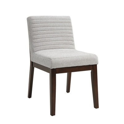 Gray Linen Side Chair (Set Of 2)
