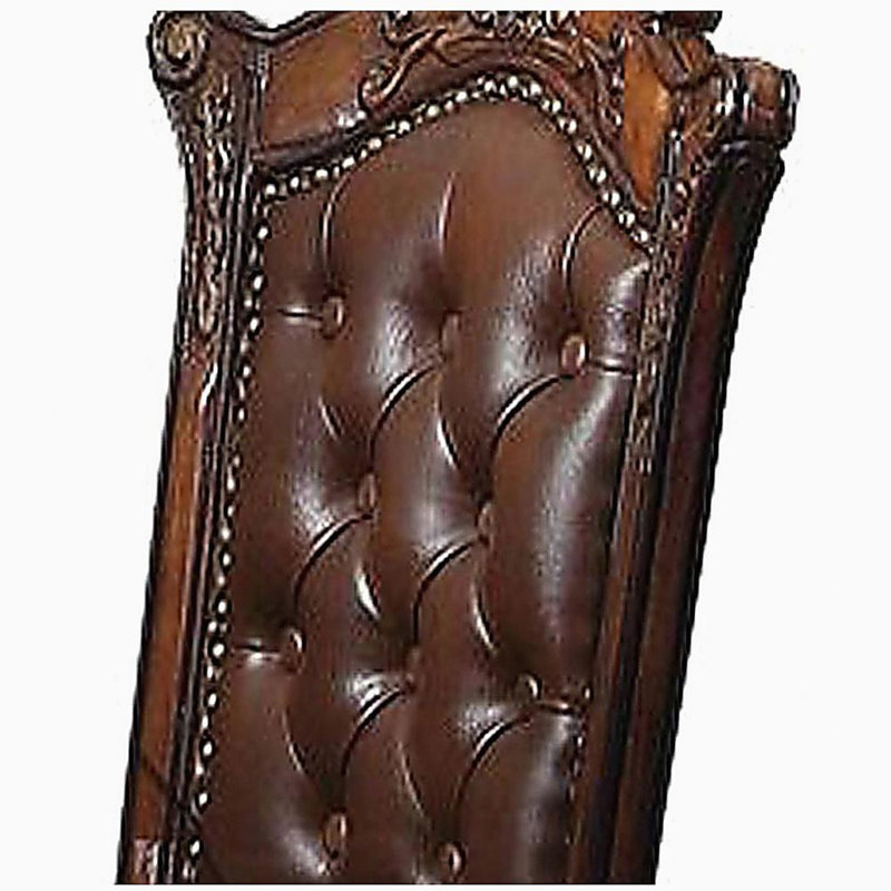 Tabouret de bar cerise avec garniture cloutée (ensemble de 2 pièces)