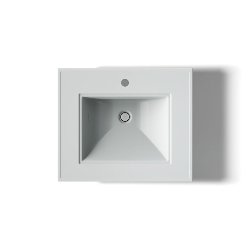 Memoirs® Stately 24" Console Bathroom Sink with Overflow, Ice Gray, Single