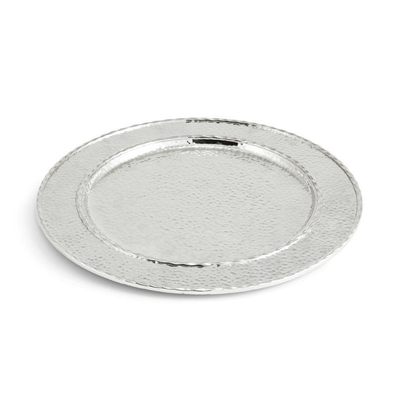 Hammertone Charger, Silver