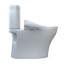 Toilette allongée deux pièces à double chasse universelle 1,28 et 0,9 GPF TOTO® WASHLET® + Aquia® IV et siège de bidet WASHLET C2, blanc coton