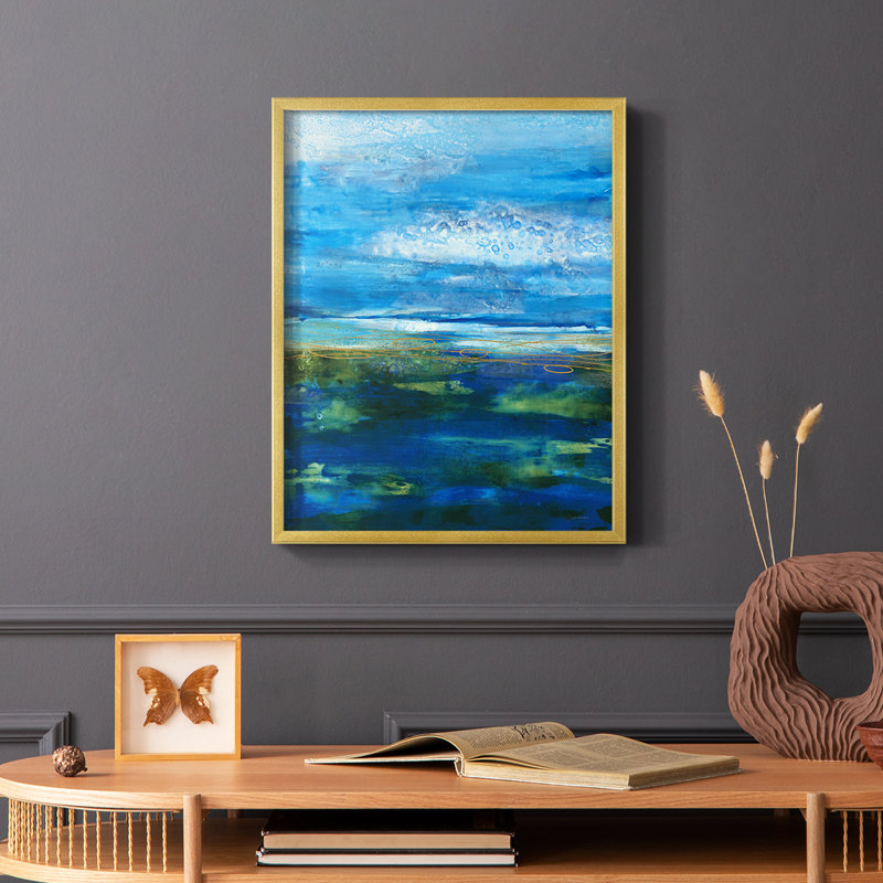 Island Groove Framed Print - Solid Wood, 10" H x 8" W