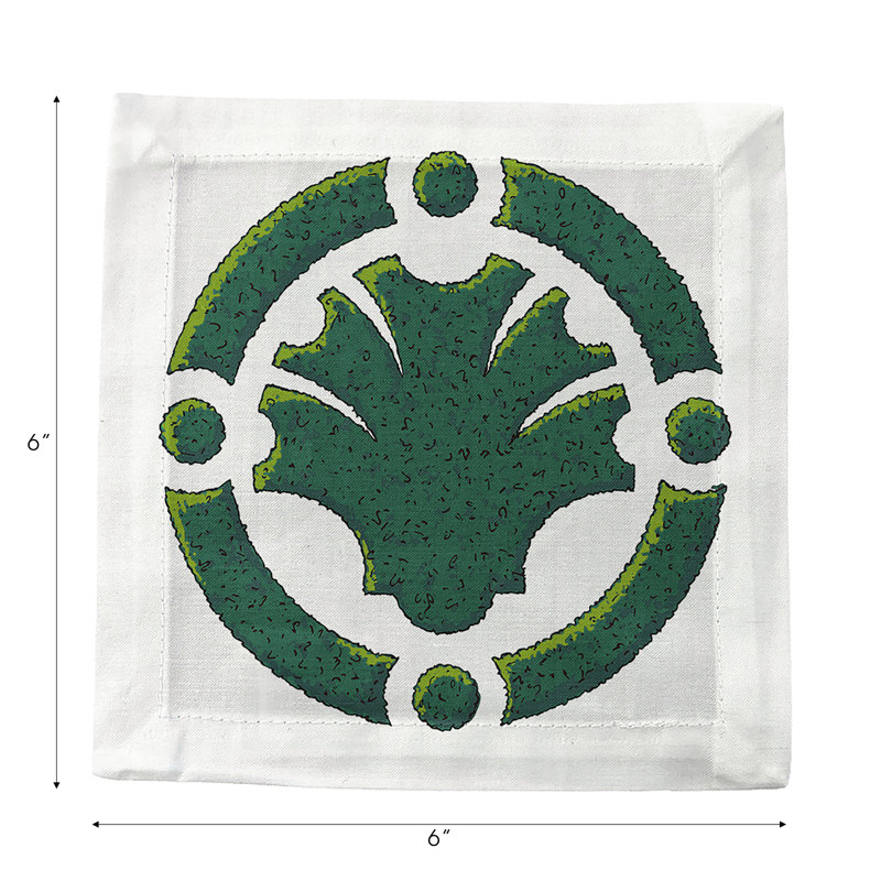 Serviettes de table en satin de coton Timothy Corrigan Parterre Garden