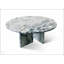 Table basse en marbre véritable bleu-gris véritable, compacte et élégante pour les espaces de vie modernes-795353063-795353061