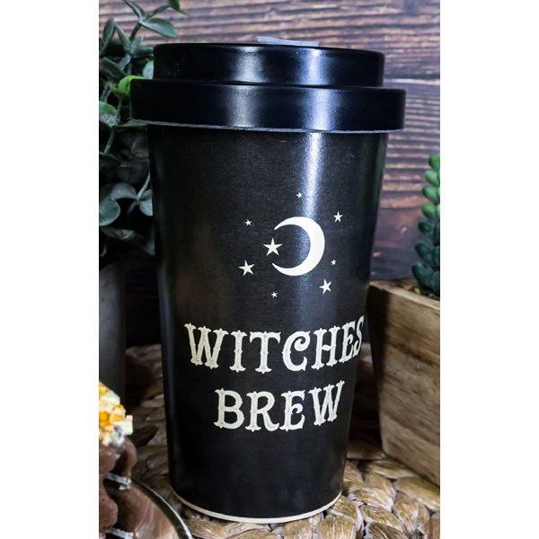 Witch HALLOWEEN PARTY CUPS Witches Disposable With Lids and Straws Drinking  