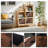 13-Inch Storage Cube Bins, Rust Brown Cubby Organizer Baskets With Handles, Collapsible Storage Bins For Shelves, Closet, And Bookcase, 4-Pack