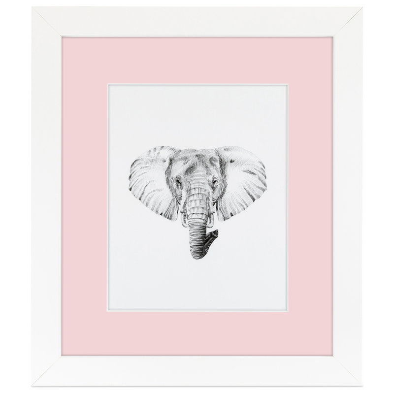 Matte Picture Frame with Mat, Hollyhock