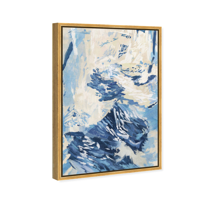 Coastal Feel I Print by Oliver Gal, 17"H x 25"W, Gold Floater Frame
