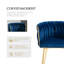 Chaise d'appoint rembourrée en velours Evanni-316044269-333893688