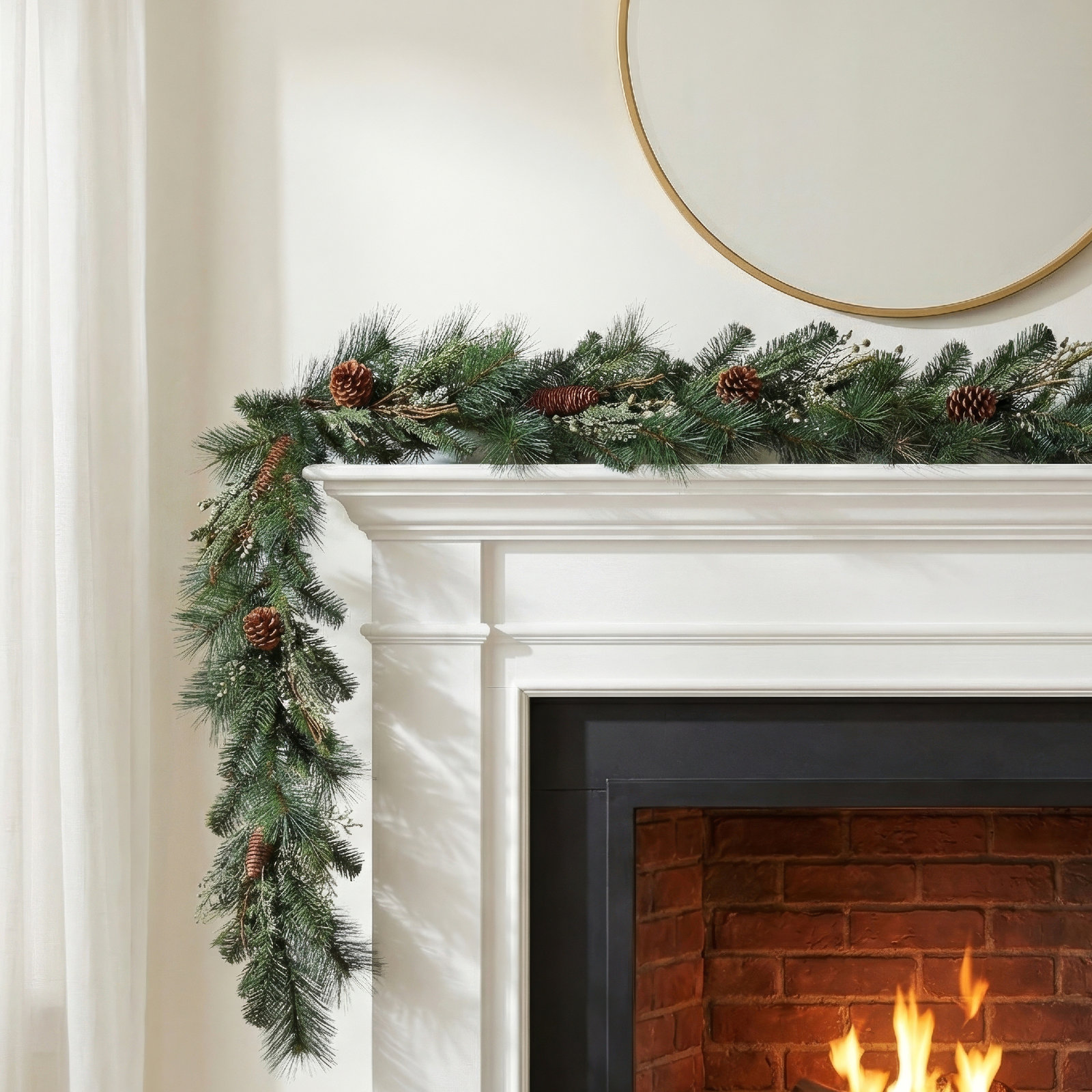 48'' in. Faux Pinecone Garland