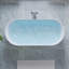 Baignoire de trempage autoportante en acrylique avec drain et trop-plein de 67 po, 92 gallons