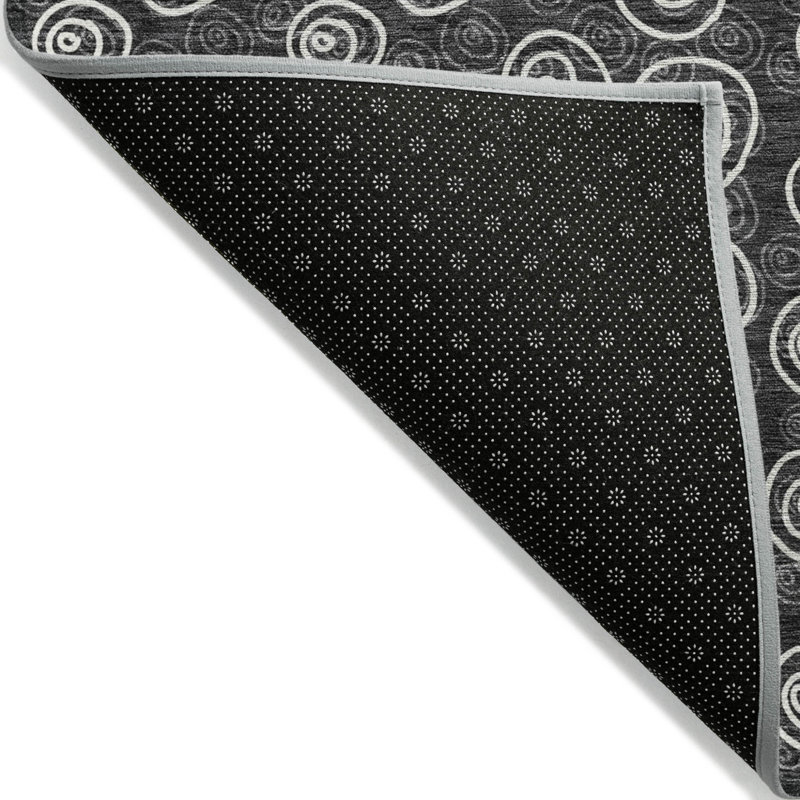 Tapis intérieur lavable à motif géométrique 9 pi x 12 pi ivoire