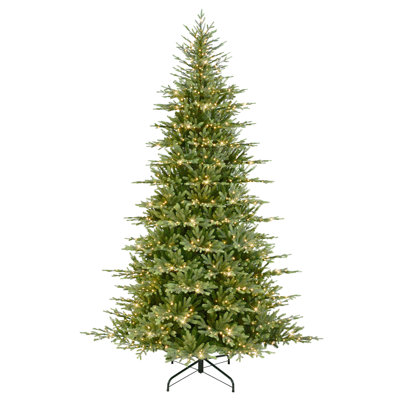 Slim 9' Pre-Lit Spruce Christmas Tree
