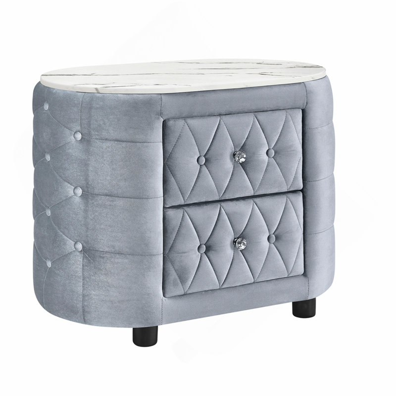 Meuble de chambre ovale gris 1pc