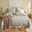 Housse de couette en lin et coton avec fermeture éclair invisible (grand format, blanc)-134699808-134699809