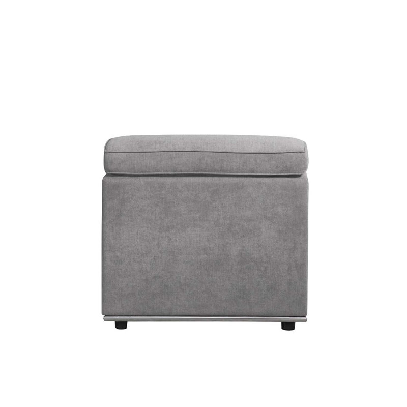 Fauteuil modulaire Alwin - tissu gris foncé