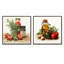 Ensemble de salon mural rouge et vert avec herbes parfumées I - Spices Wall Art-1197526017-1197526018