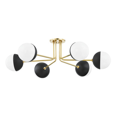 Plafonnier semi-encastré 5 lumières 28 po Kilwin