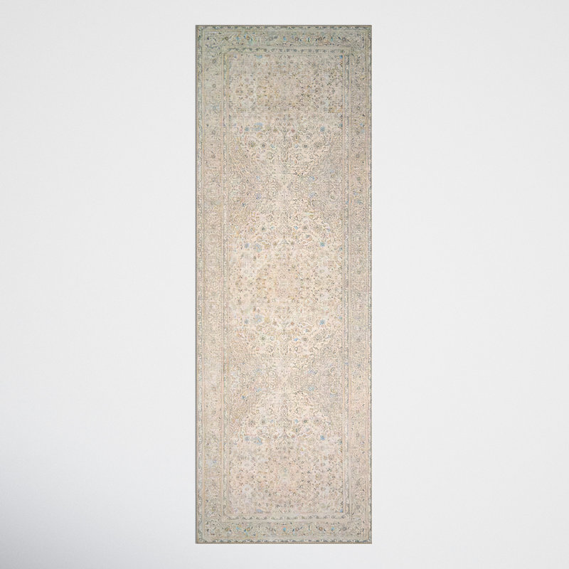 Baldemar Hand Hooked Oriental Indoor Rug, Runner 2'6" x 7'6"