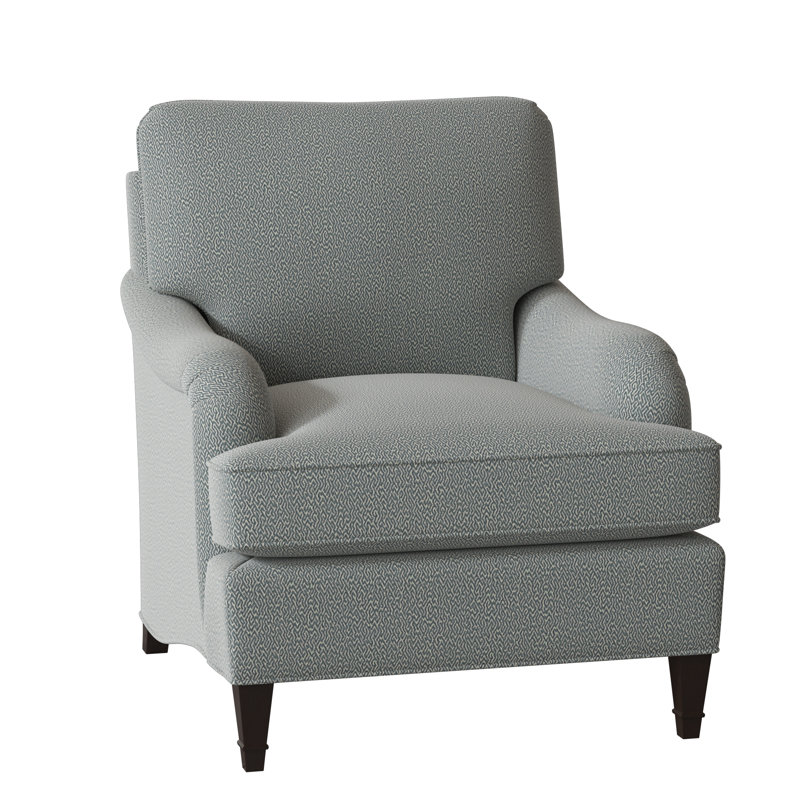 Fauteuil Everton, Cyan maya, Noyer américain