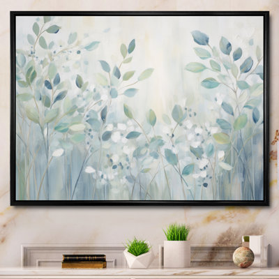 Blue Botanical Rhythms IV - Abstract Botanicals Canvas Art