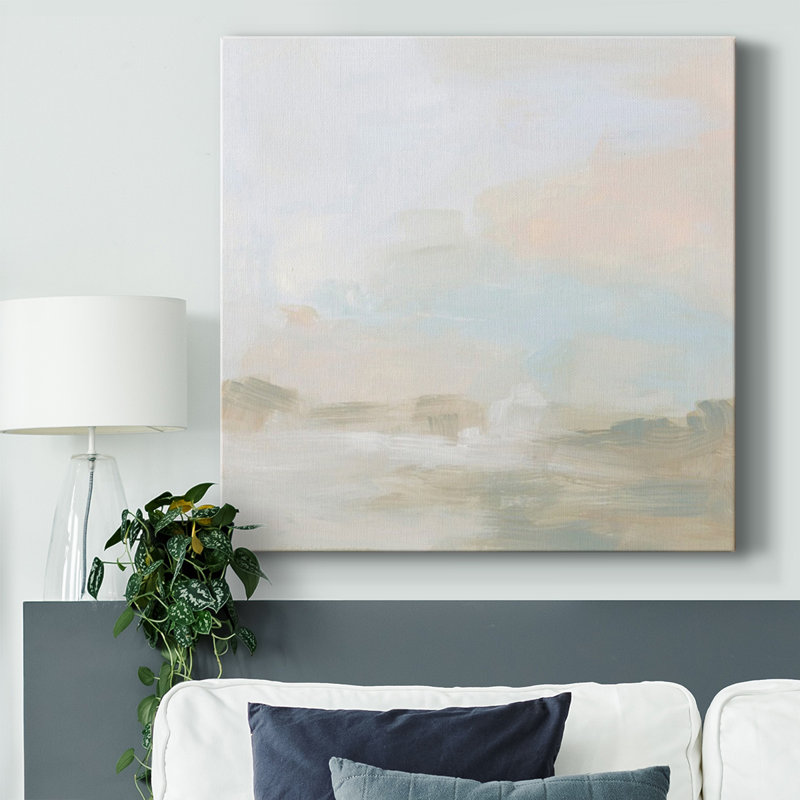 Toile tendue crème Vista II-Gallery, H 16 po x l 16 po x P 1,5 po