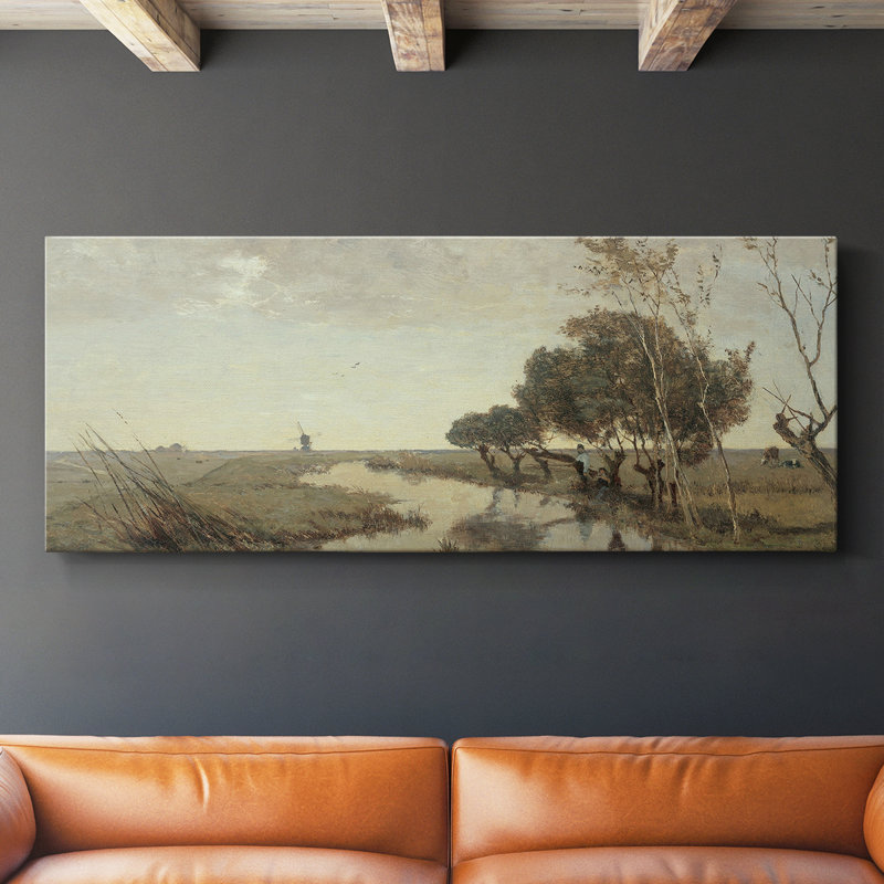 Série paysage - MGLVI - Toile tendue avec châssis - Prêt à accrocher, H 12 po x l 30 po