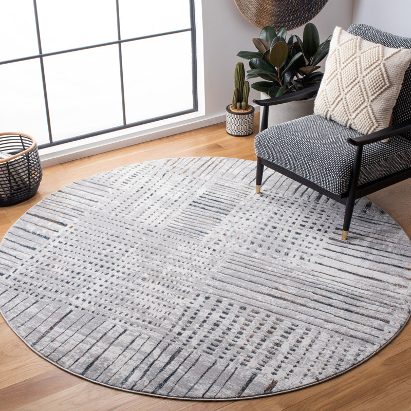 Knotts Performance Geometric Rug, Square 6'7"