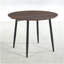 Table extensible, table à manger, table de bureau, table basse, pieds en métal noir, plateau couleur noyer, 100/140 / 180x100x75cm-38264975