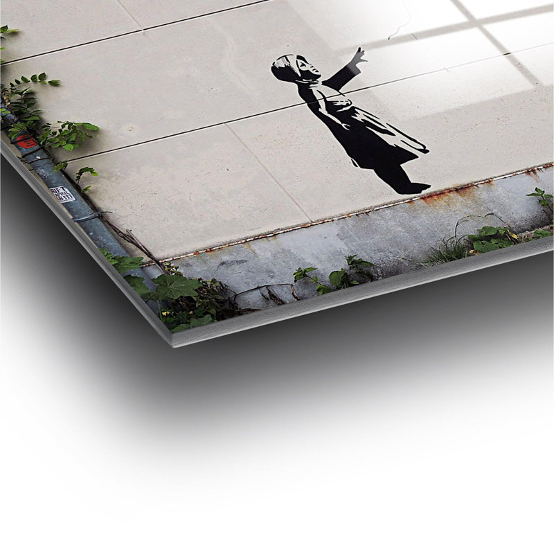 Boze Wall Decor on Tempered Glass, 50cm H x 70cm W