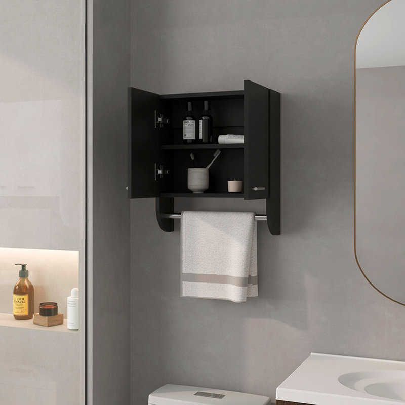Pharmacie Riley, salle de bain, noir, Noir