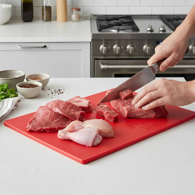Argon Tableware Plastic Chopping Board, Red
