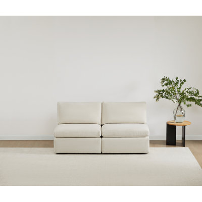 Winfree 68'' Upholstered Modular Armless Sofa