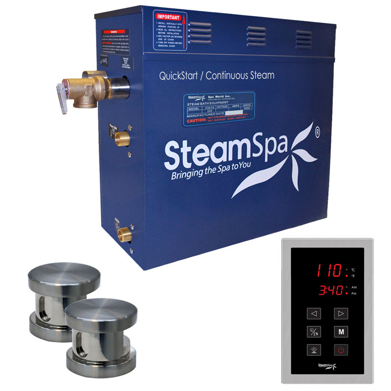 Oasis 10.5 Steam Generator Package, Brushed Nickel
