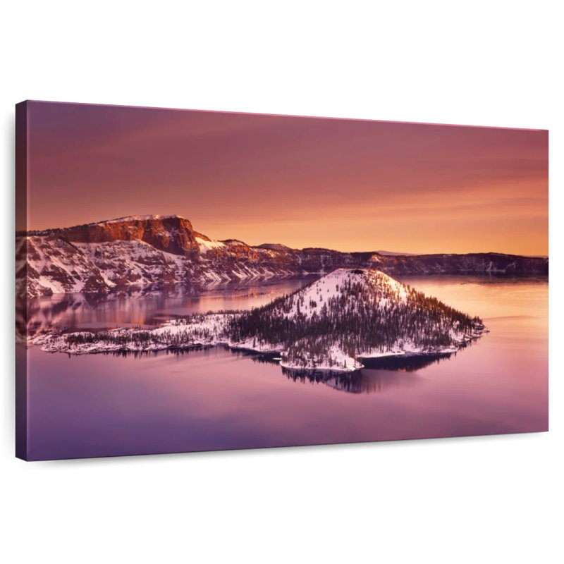 Alvord Wizard Island In Winter, 26" H x 39" W