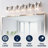 Stover Seeded Glass/Iron Modern Contemporary LED Vanity Light-1836083963-1836083953