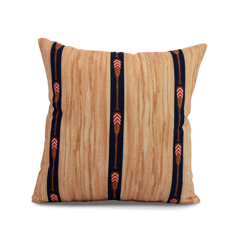 Housse et insert de coussin décoratif carré Nantucket, Bleu marine, 20 po x 20 po