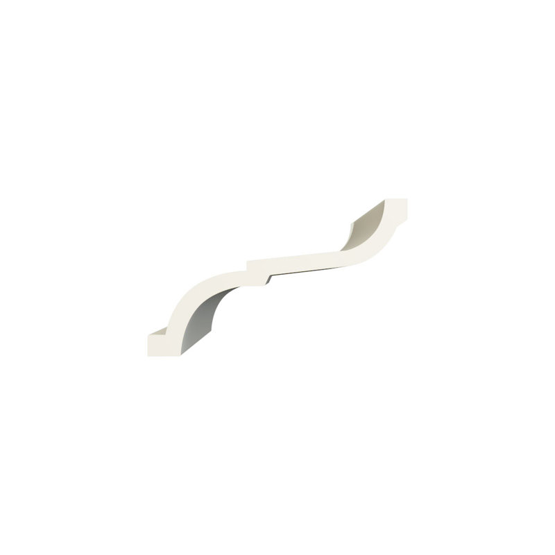 Moulure couronnée Endurathane Denisse, H 8 1/4 po x P 5 po x F 9 5/8 po x L 96 po, apprêtée en usine