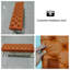 Banc de chambre en cuir orange avec banc d'entrée-112198342
