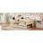Beige Full Size Upholstered Bed With Storage Desk, 2 Standard Plug Outlets And Ports, Trundle For Holiday Visitors Platform In Storage, Charging Trundle, Suitable All Bedroom Styles-2090095546