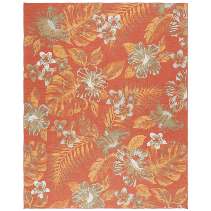 Talleyran Sunrise Performance Floral Indoor/Outdoor Area Rug, Rectangle 8' x 10'