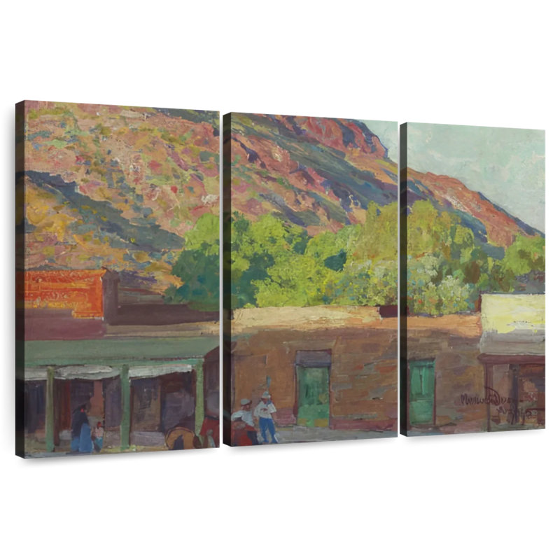 Lelar Adobe Town 1915, 20" H x 33" W