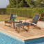 Farlane 130cm Long Reclining Single Sun Lounger